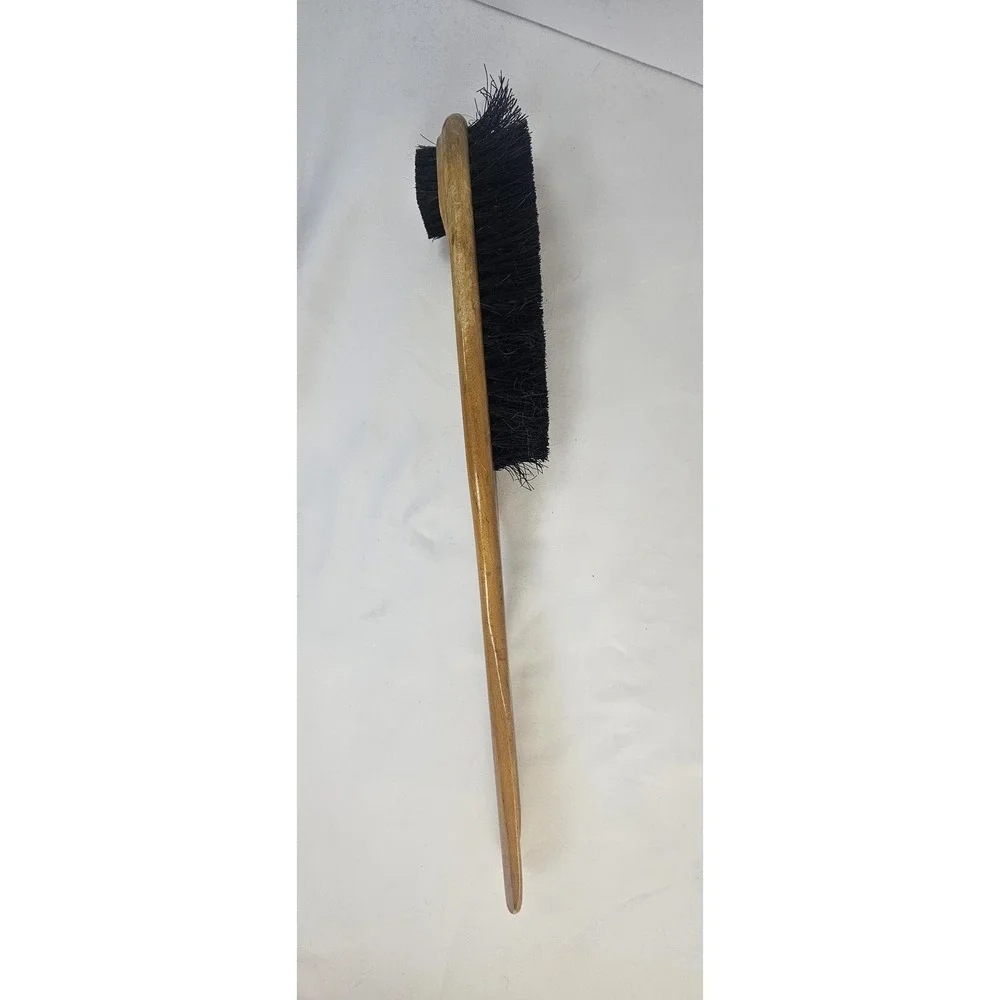 Vintage Wooden Shoe Brush Made in USA Patent Marked‎ Nylon Bristles